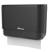 PLUSSEN Paper Towel Dispenser Wall Mount,Black Commercial Paper Towels Holder Dispensing Multi-Fo...