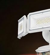 LEPOWER-TEC Zero Blind Spots Outdoor Security Light with 240° &amp; 100ft Dual PIR Motion Sensor, 700...