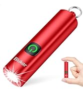 Blukar EDC Rechargeable Keychain Mini Flashlight, 3 Lighting Modes, Long Battery Life, Memory Fun...