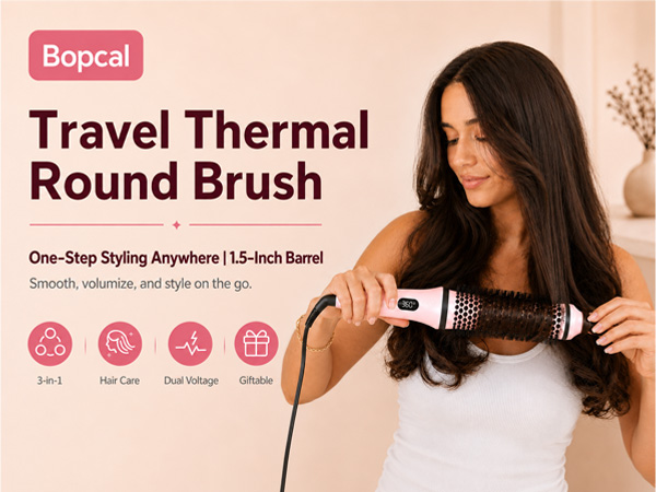 Travel Thermal Round Brush