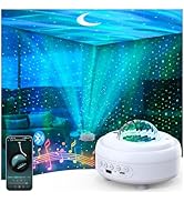 HUMIIEYE Galaxy Projector with Bluetooth Speaker, Night Light Star Projector for Bedroom, 8 Modes...