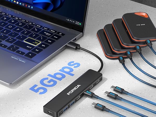 usbc hub to usb a