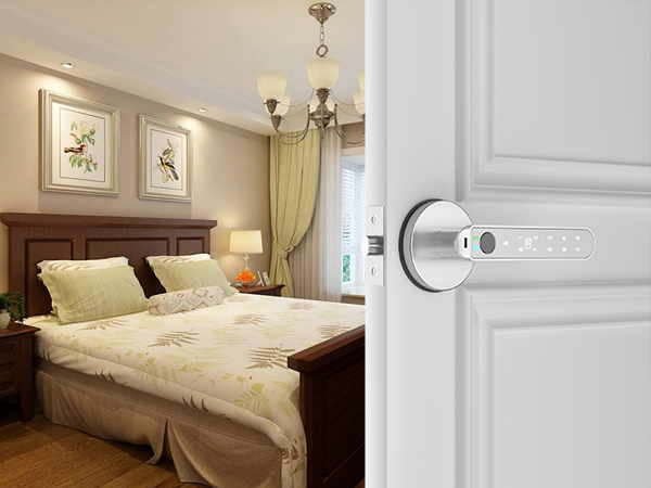 Bedroom Door Lock with keypad Silver