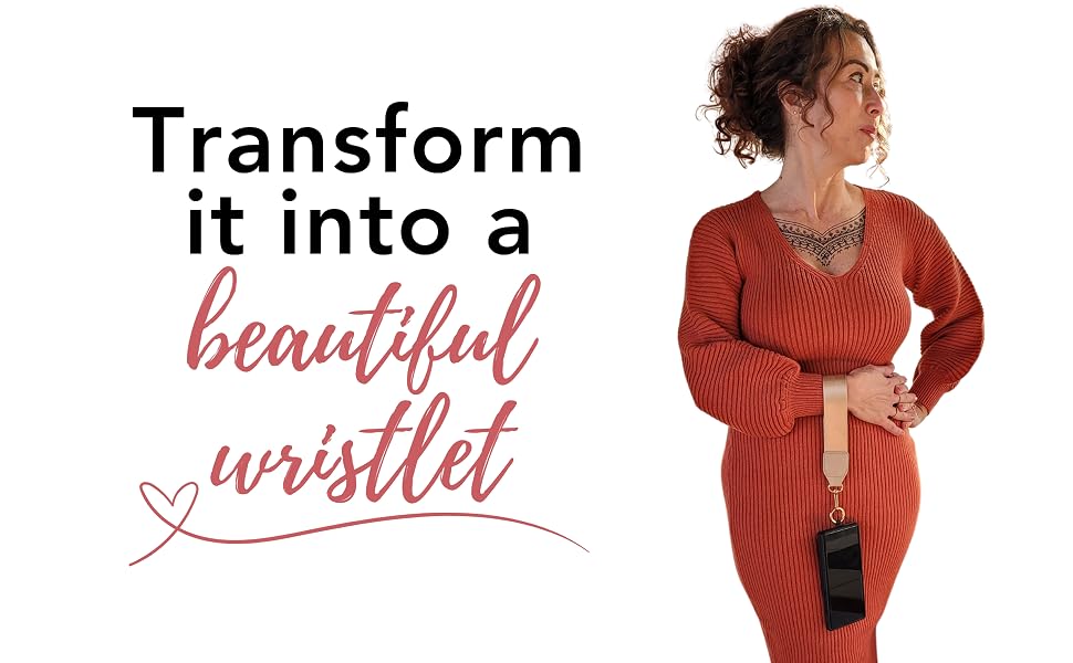 Transform it into a beautiful wristlet