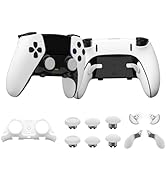 KD.FLY Replacement Swappable Thumbsticks for PS5 Edge Controller, 4Pcs Metal Back Paddles Trigger...