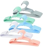 50 pcs Baby Nursery Closet Hangers,Non-Slip Laundry Infant Pant Hanger for Newborn Clothes,Ultra-...