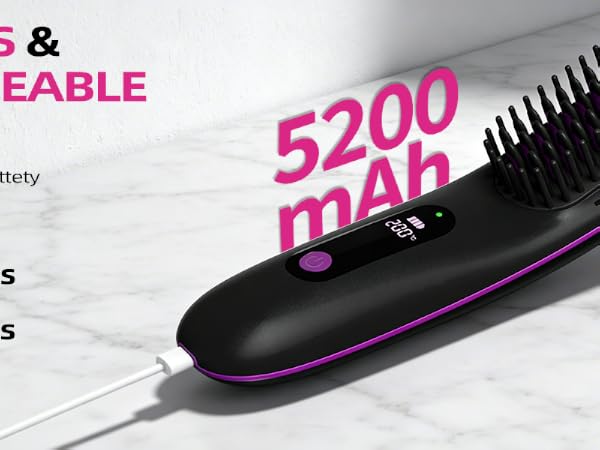 hair straightener brush