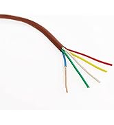 Cableague Thermostat Wire 18/5 18 Gauge 5 Conductor ETL 18-5 50 Feet Brown (18-5 Brown, 50Feet)