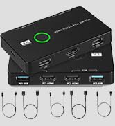 USB 3.0 Switch 2 in 4 Out USB Switcher 1