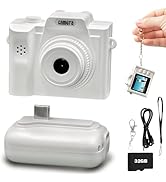 Keychain Camera, 1080P Mini Digital Camera with 32GB Card, Retro Video Recorder, Compact Portable...