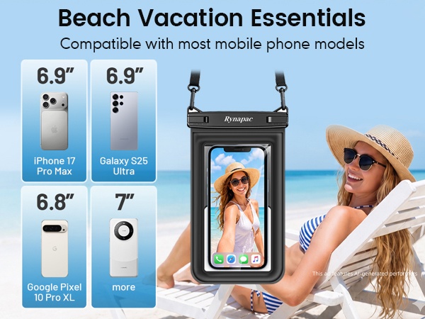 Floating waterproof phone bag