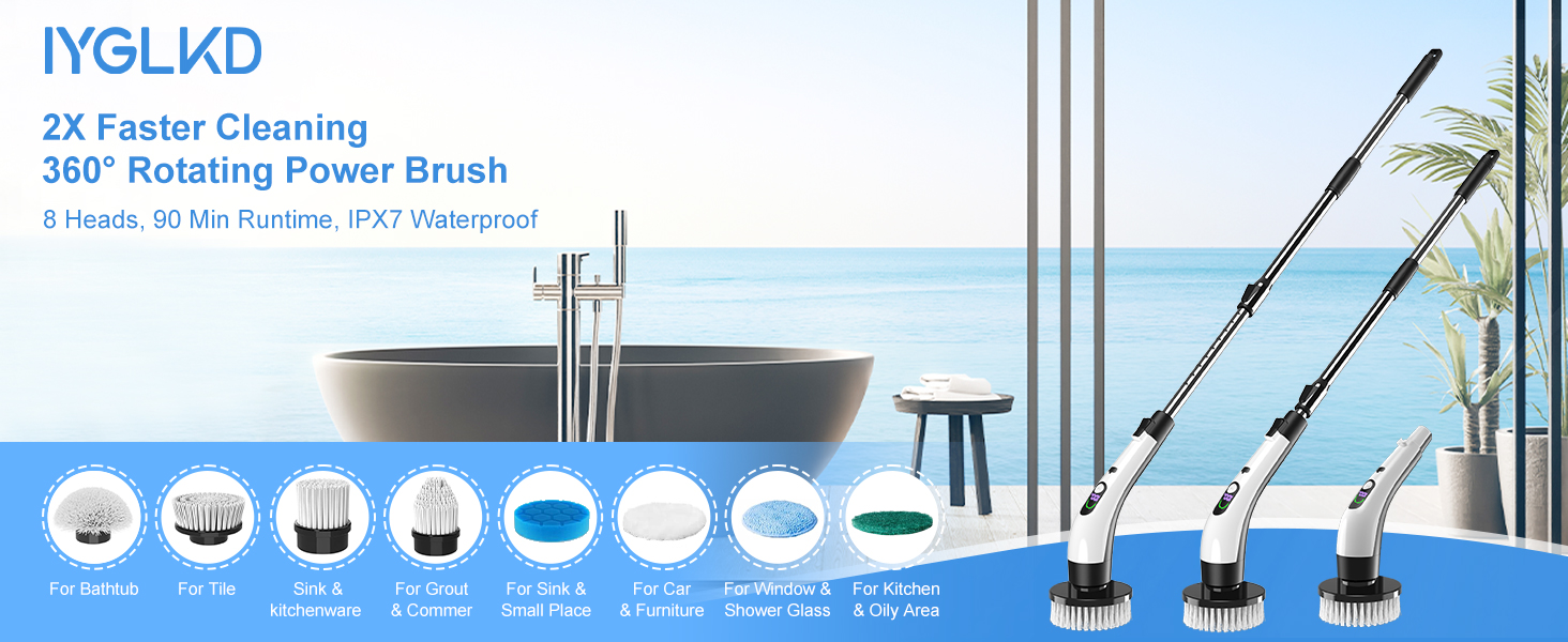 electric scrubber for cleaning