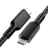 Angusplay 240W Thunderbolt 4 Cable 40Gbps High Speed, USB 4 Cable PD 3.1 Charging, 8K@60Hz or Dua...