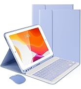 LAMA Wireless Keyboard Case with Mouse for iPad 10.2" 9th 8th 7th Generation, Detachable Bluetoot...