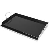Utheer 25" x 16" Ceramic Nonstick Stainless Steel Griddle for Gas Grill, Charcoal, Large Stove To...