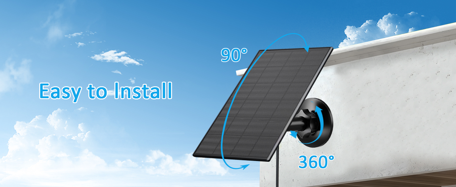 Solar Panel for Security Camera