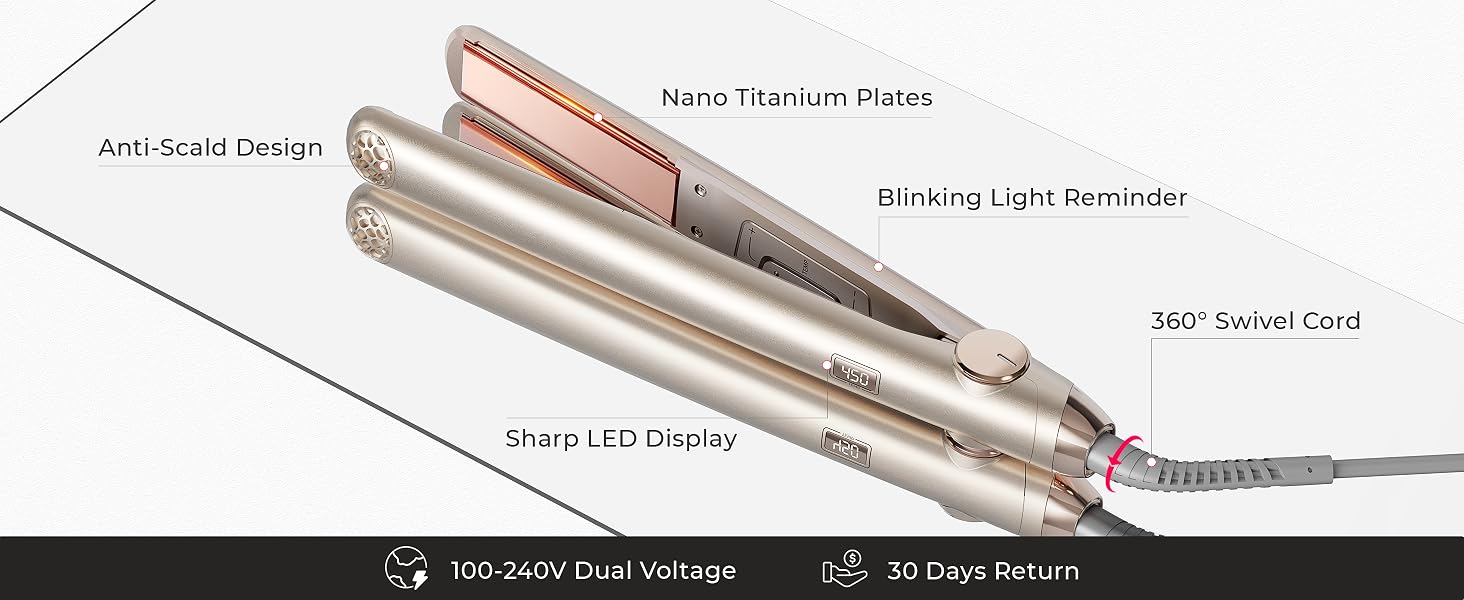 TYMO Flat Iron Hair Straightener
