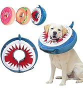 BEAUTYZOO Dog Cone Alternative After Surgery for Large Medium Small Dogs, Soft Inflatable Cone Co...