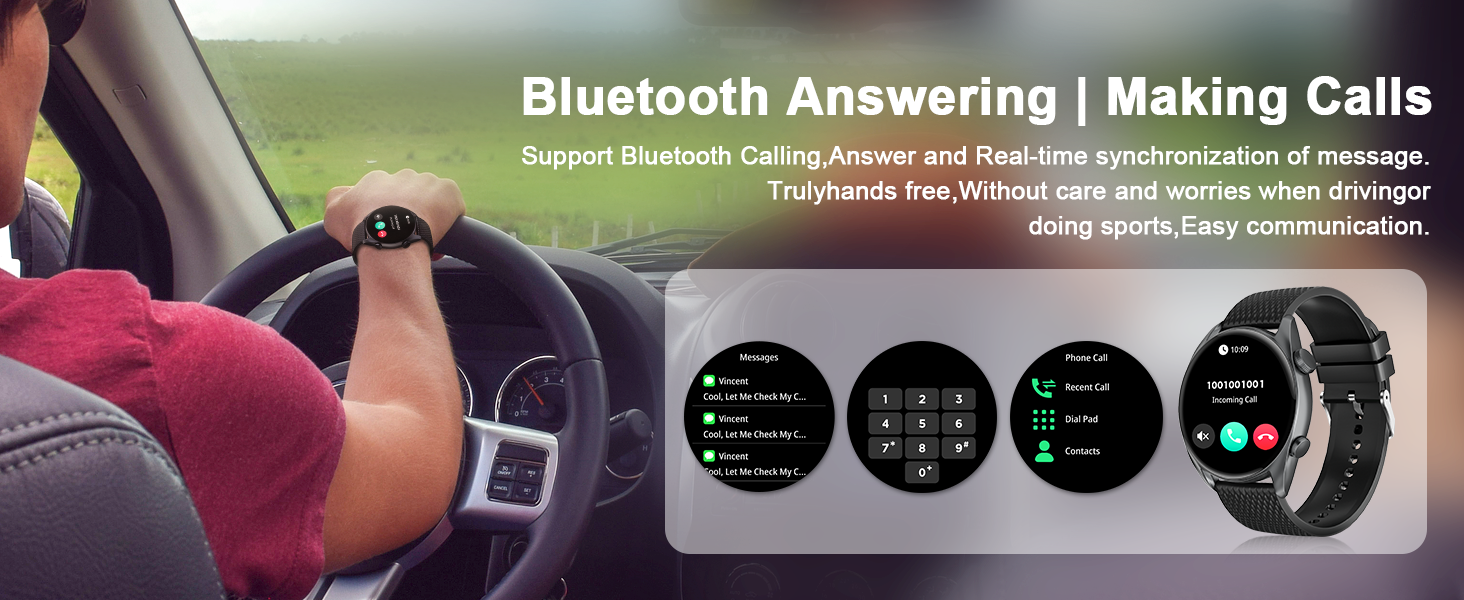 This Bluetooth watch connects to your smartphone via Bluetooth to keep up with your latest updates