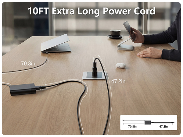 10FT Extra Long Power Cord