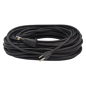 Black extension cord 100ft