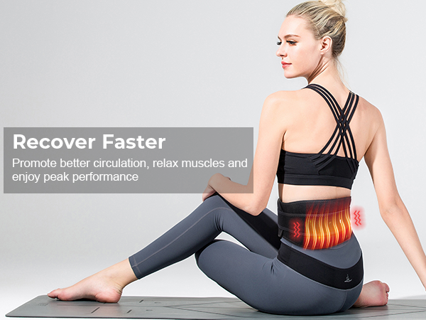 Heating Pad with Massager for Back Pain Relief