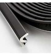 Weather Stripping Door Seal Strip - Soundproof Q-Shaped Foam for Exterior Door Frame, Large Gap S...