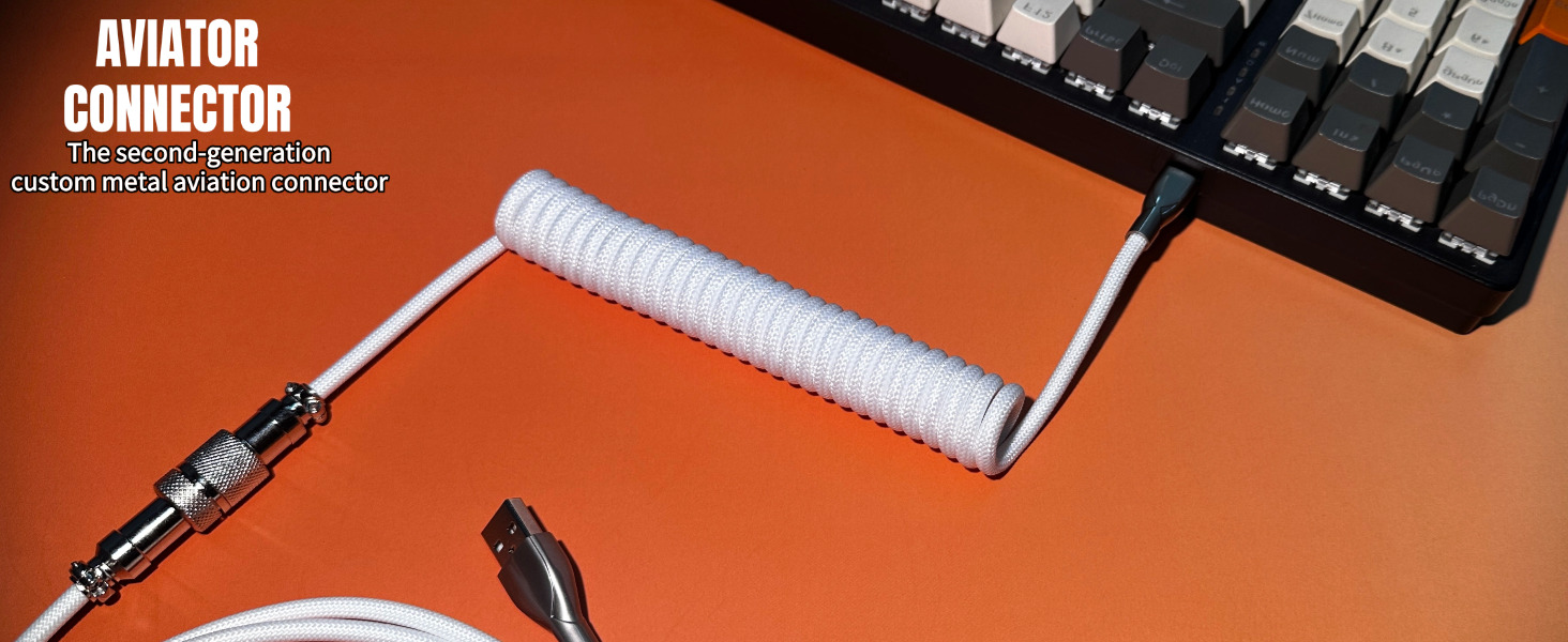 Coiled Keyboard Cable