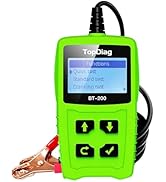 Topdiag BT200 12V 24V Car Battery Tester 2024, 100-2000 CCA Digital Battery Analyzer, Automotive ...