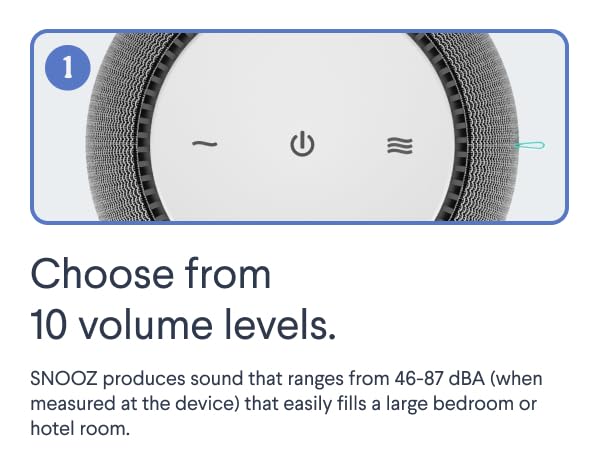 Choose from 10 volume levels