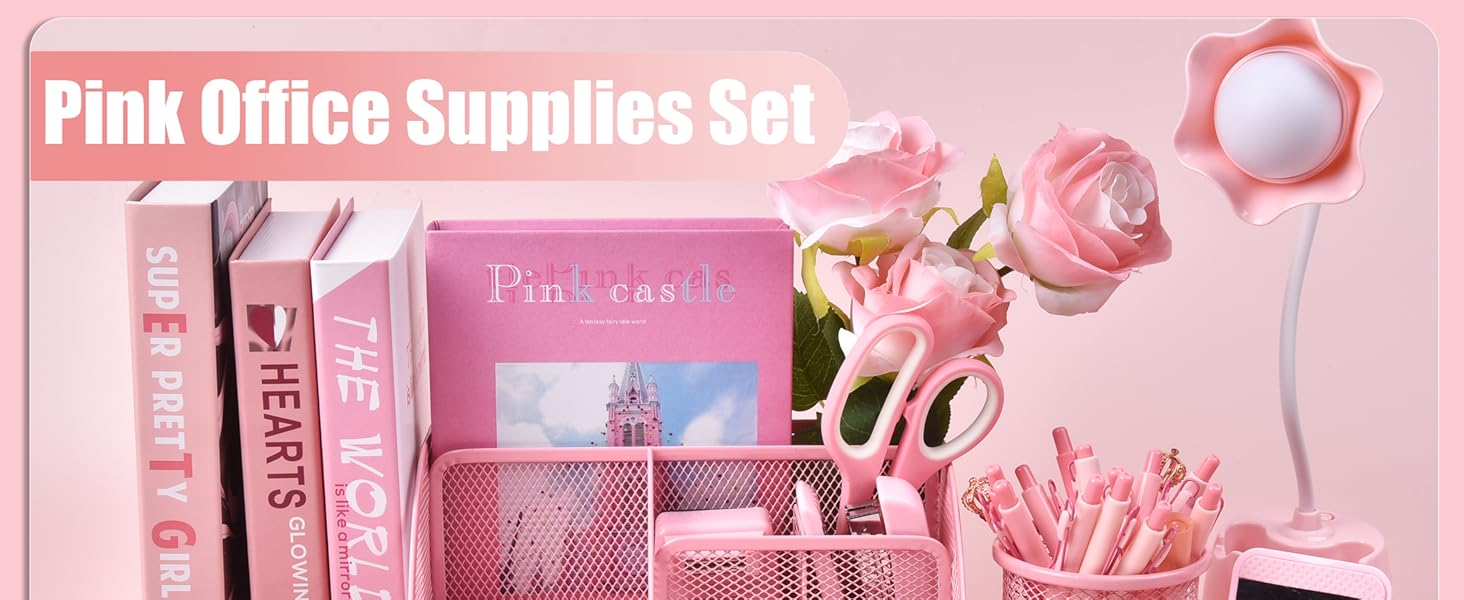 Pink Desk Organizers