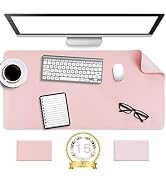 Non-Slip Desk Pad,Mouse Pad,Waterproof PVC Leather Desk Table Protector,Ultra Thin Large Desk Blo...
