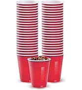 Hanna K. Signature 50 Count Plastic Cup, 18-Ounce, Red