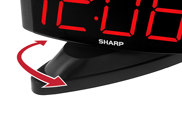 Easy Set Alarm &amp; Snooze swivel base easy to see and read