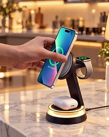 night stand phone charger station