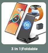 Wireless Charger for Samsung, 3 in 1 Wireless Charging Station for Samsung Galaxy Watch 8 7 6 5 4...