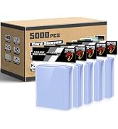 5000 Count Penny Card Sleeves for Trading Cards, Soft Card Sleeves Clear Plastic Card Protectors ...