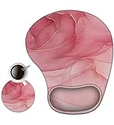 AIMSA Ergonomic Mouse Pad with Wrist Support Gel, Wrist Rest Pad Non-Slip PU Base Comfortable Lap...