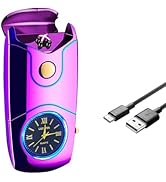COMANYI Electric Lighter USB C Rechargeable Lighter Windproof Plasma Dual Arc Lighters Electronic...