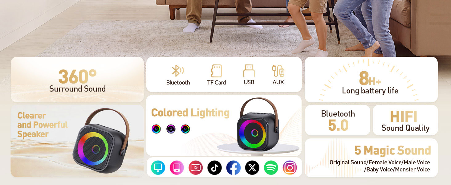 mini karaoke machine