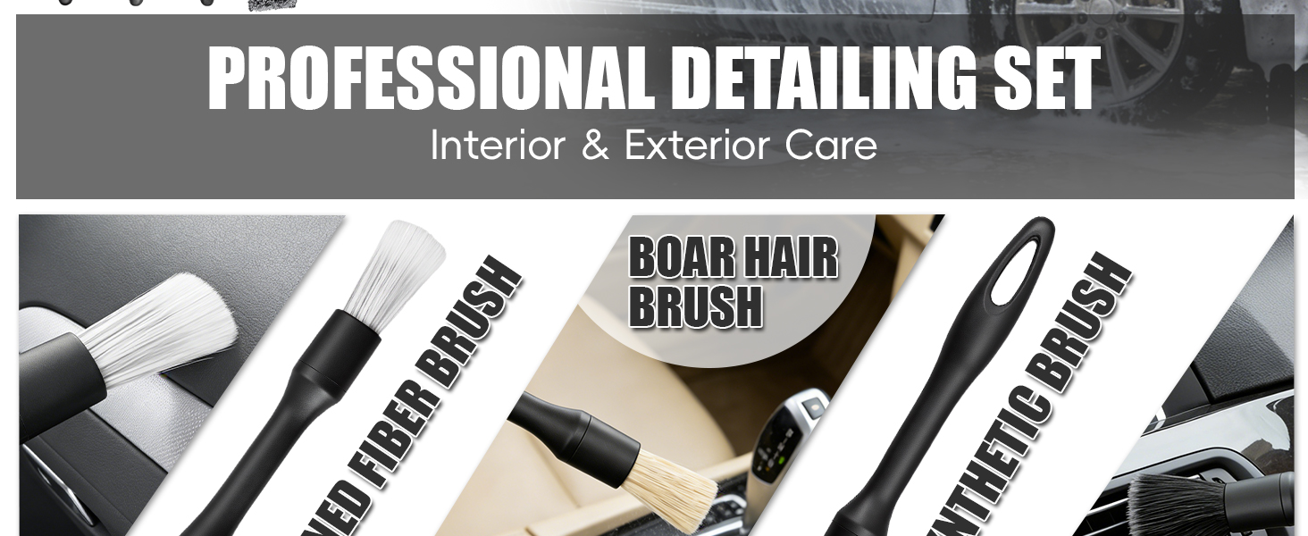 car detailing brush kit