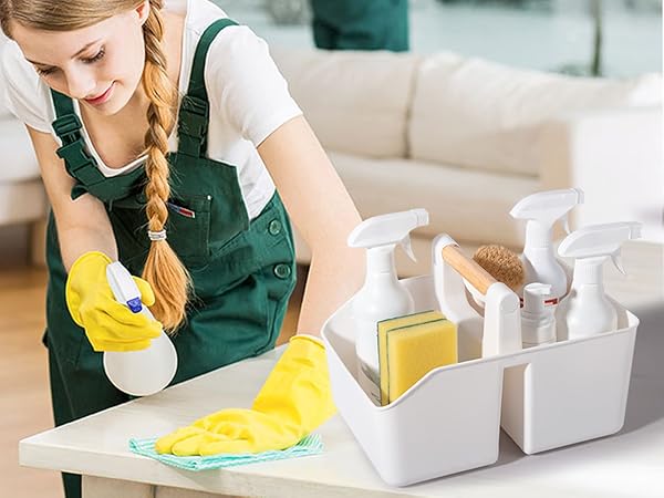 cleaning supplies organizer
