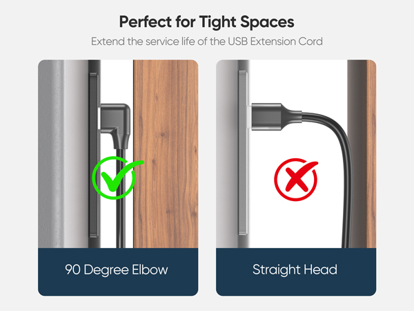 right angle usb