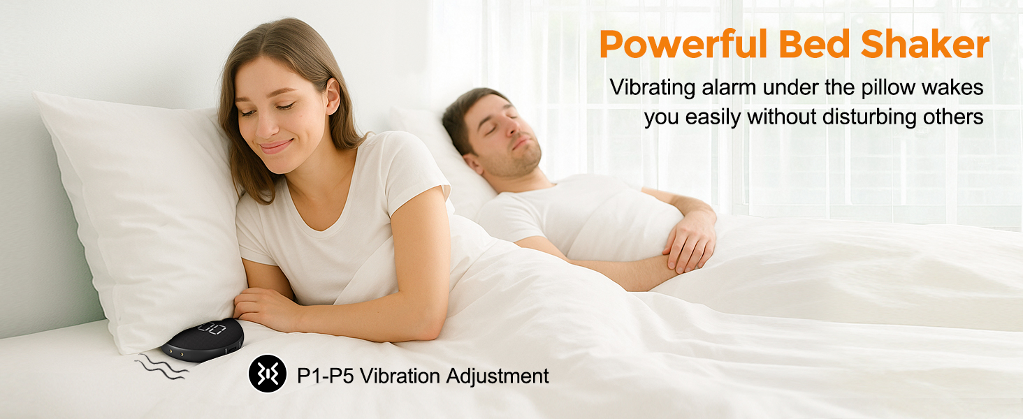 alarm clocks for bedrooms heavy sleepers bed shaker alarm clock bed shaker bed shaking alarm clock