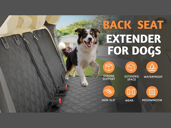 Simple Trending Non-Slip Dog Bed Mat for Car, Black