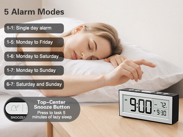 alarm clocks for bedrooms