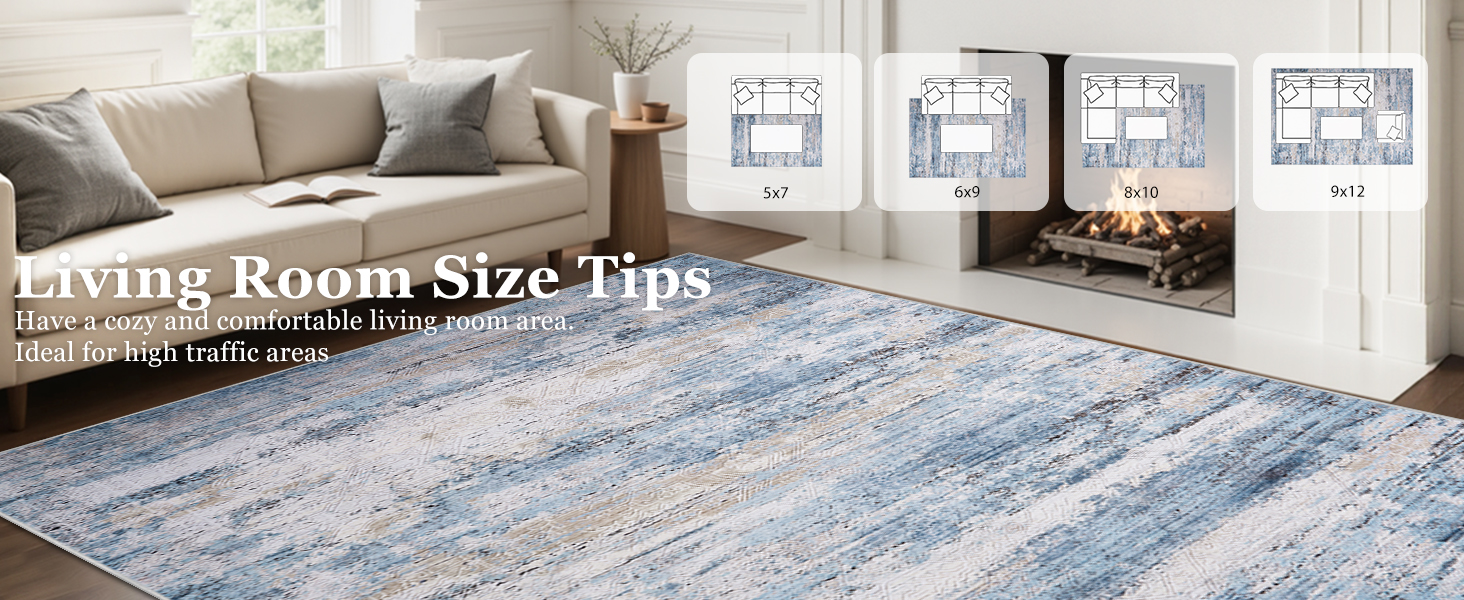 Comfortable living room rugs