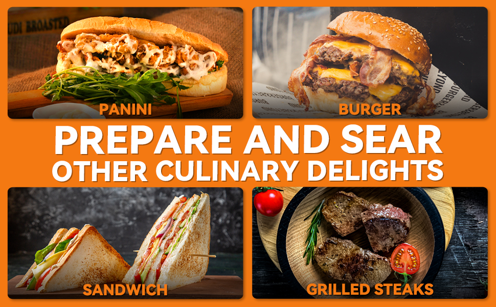 panini burger sandwich steaks