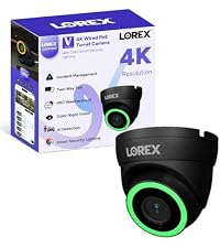 Lorex Connect (New App) | V5 4K Add-On IP PoE Bullet Camera to V-Series NVR | Black | Cables Not Inc...