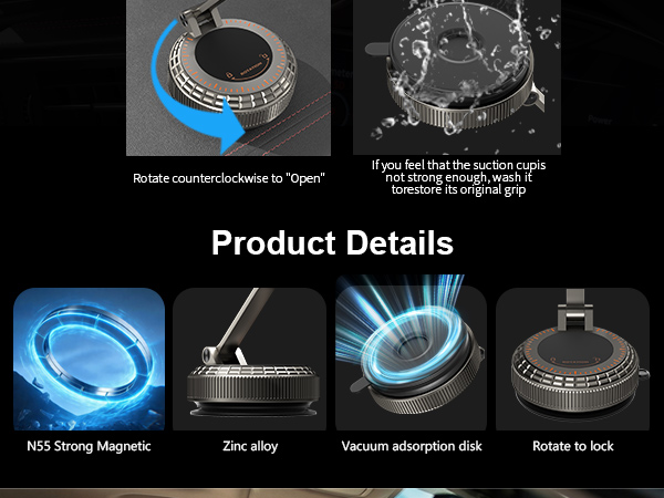 Metal Magnetic Car Phone Holder
